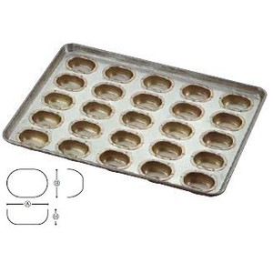 製菓用品・プチケーキ・焼菓子型 お菓子作り・道具 シリコン加工 玉子型 天板(プレスタイプ)大 25ケ取 (1-1123-1501)|食器の通販 KYOEI