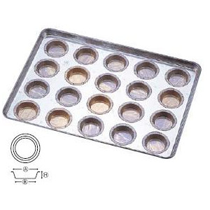 製菓用品・プチケーキ・焼菓子型 お菓子作り・道具 シリコン加工　ミラソン65型　天板（プレスタイプ）　20連　(1-1124-0801)｜食器の通販 KYOEI