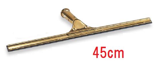清掃用品・掃除道具 高所清掃用 スクイジー 窓そうじ用・水切り ポール別売 スクイジー真ちゅう　45cm　(テラモト)[HP-501-145-0] A