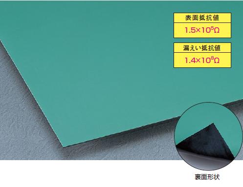 ※受注生産品 マット・シート 導電用 導電性ゴムシート 1m単位切売 カラー導電性ゴムシート　2mm厚・1m巾×1mに付き　(テラモト)[MR-144-080-1]