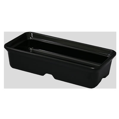 Daiwa|プラスチック食器|メラミン製|業務用食器|社員食堂|学食|飲食店 10個セット/10個以上端数注文可 ニコバチ　黒(156×77×H37mm・220ml)　(台和)[CH-310-BK]