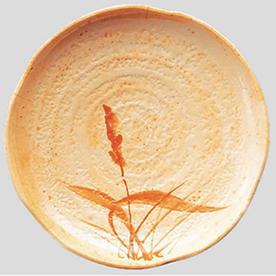 送料無料 Daiwa|プラスチック食器|メラミン製|業務用食器|社員食堂|学食|飲食店 10個セット/10個以上端数注文可 和皿・大　秋草(Φ213×H37mm)　(台和)[MD-12-A]