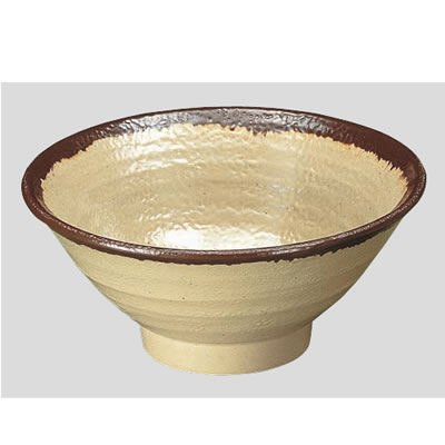 Daiwa|プラスチック食器|メラミン製|業務用食器|社員食堂|学食|飲食店 10個セット/10個以上端数注文可 そば丼・小　益子(Φ175×H75mm・740ml)　(台和)[MD-9-M]