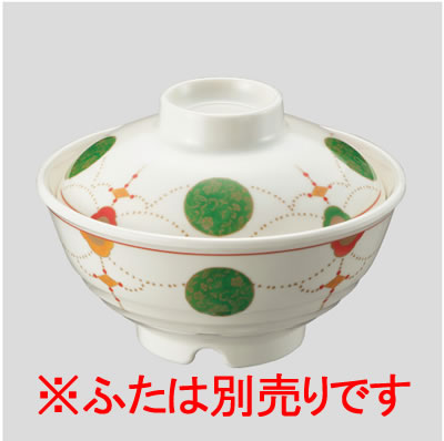 Daiwa|プラスチック食器|メラミン製|業務用食器|社員食堂|学食|飲食店 10個セット/10個以上端数注文可 飯茶碗（身）　ようらく彩(Φ128×H61mm・300ml)　(台和)[YH-500-YR]