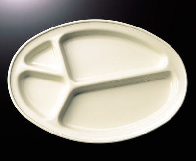 楽天市場】メラミン 仕切プレート 305X197mm H21mm アイボリー