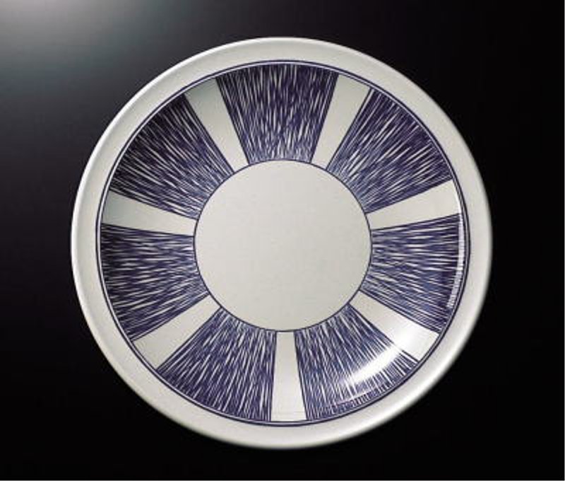 メラミン 大皿 尺三大皿 干筋 (394×49mm) マンネン/萬年[SS-623] 業務用 プラスチック製 メラミン製 樹脂製 和食器 大皿 盛り皿 盛皿 盛り鉢