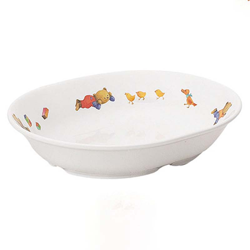 シンカ(信濃化学工業) 子どものうつわ 三角小鉢「プチまる」×3枚 4122