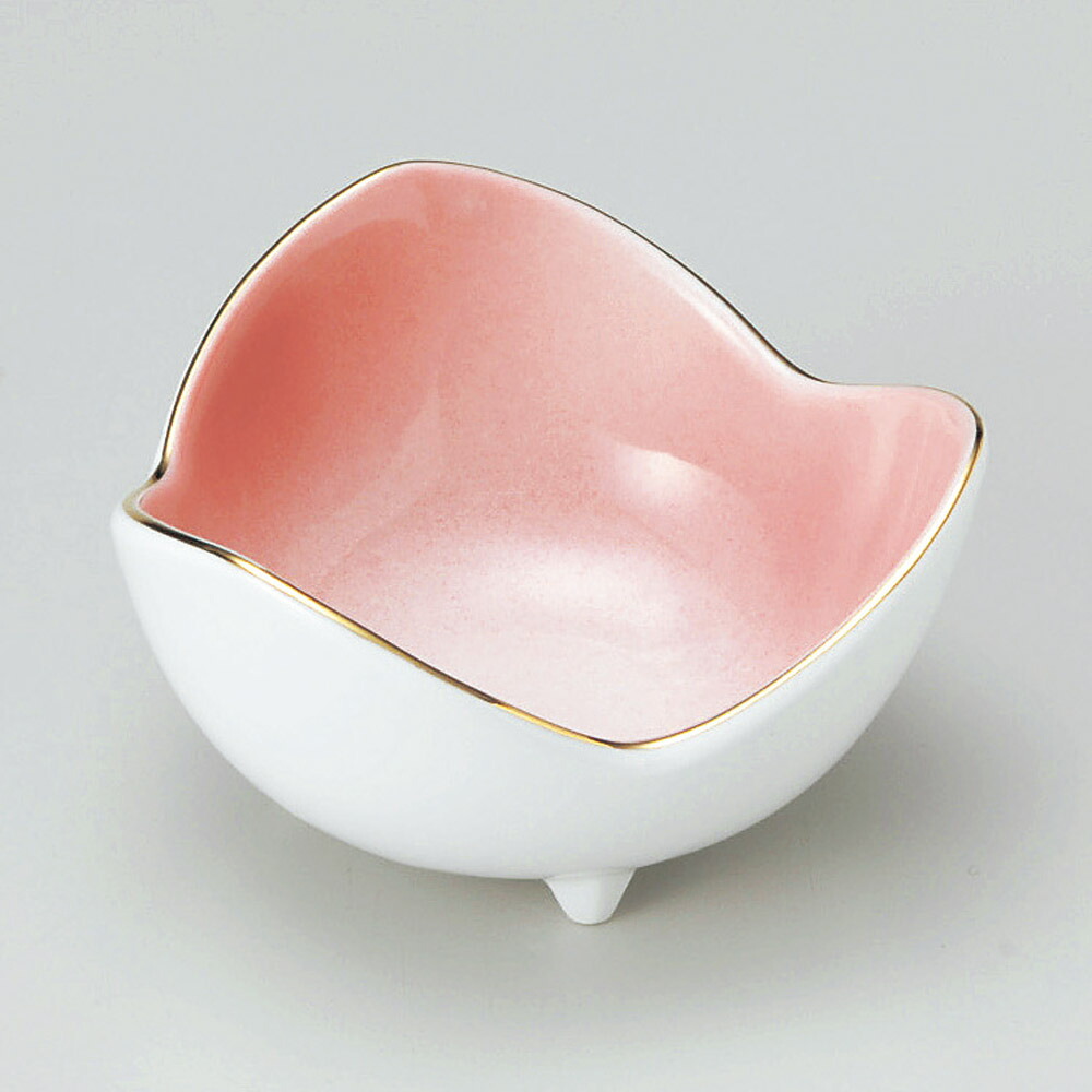 【5点セット販売】強化セラミック ピンク三ツ山小鉢(大) (10.6&times;5.8cm) UTSUWA[79-1-717] 日本製 和食器 KYOEI陶器市 代引不可｜食器の通販 KYOEI