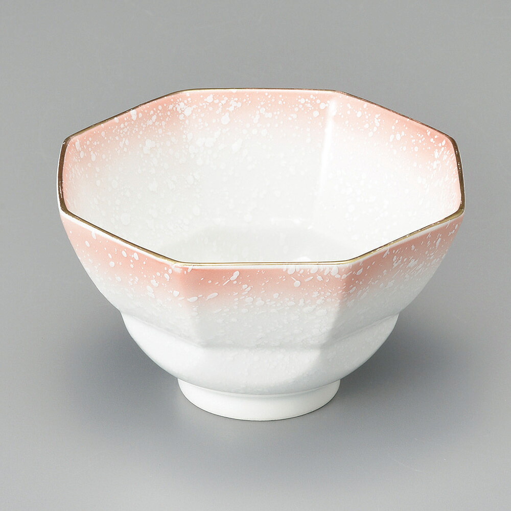 【1点販売/5点セット販売】強化セラミック ピンク吹八角向付 (12.7&times;7cm) UTSUWA[59-4-717] 日本製 和食器 KYOEI陶器市 代引不可｜食器の通販 KYOEI