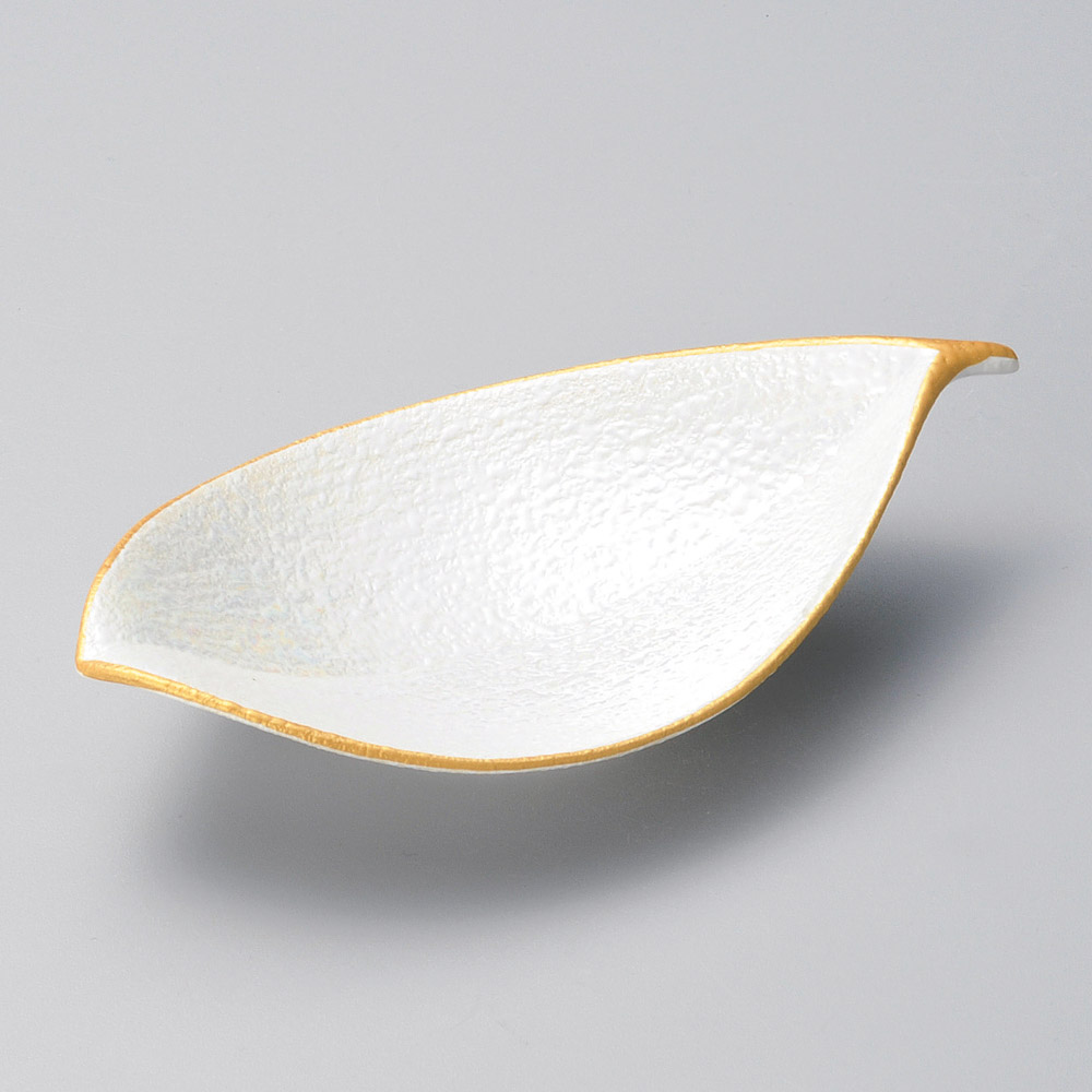 【1点販売/5点セット販売】強化セラミック ラスター木の葉型小鉢 (16.7&times;9.4&times;3.6cm) UTSUWA[62-4-717] 日本製 和食器 KYOEI陶器市 代引不可｜食器の通販 KYOEI 8,690円