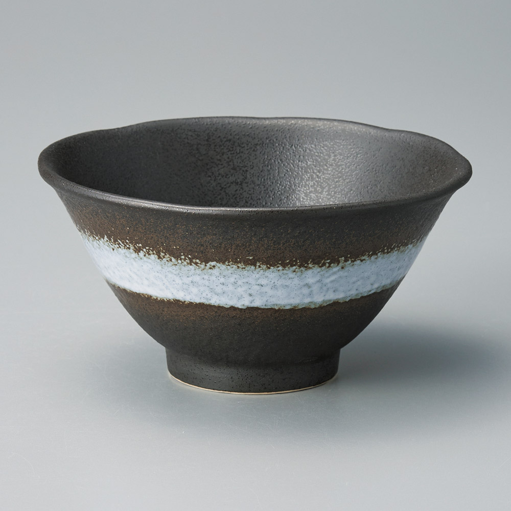 【1点販売/5点セット販売】強化セラミック 白吹黒水晶5.8丼 (17.2&times;8.7cm) UTSUWA[309-27-717] 多用丼 飯丼 どんぶり 碗 日本製 KYOEI陶器市 代引不可｜食器の通販 KYOEI