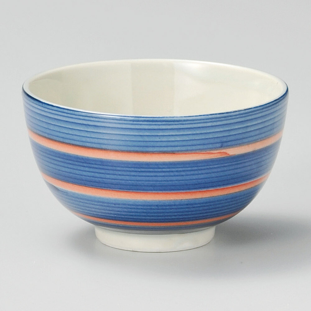【5点セット販売】強化セラミック 駒筋京千茶（青） (9×5.2cm) UTSUWA[348-40-717] ゆのみ 湯呑み お茶 日本製 KYOEI陶器市 代引不可