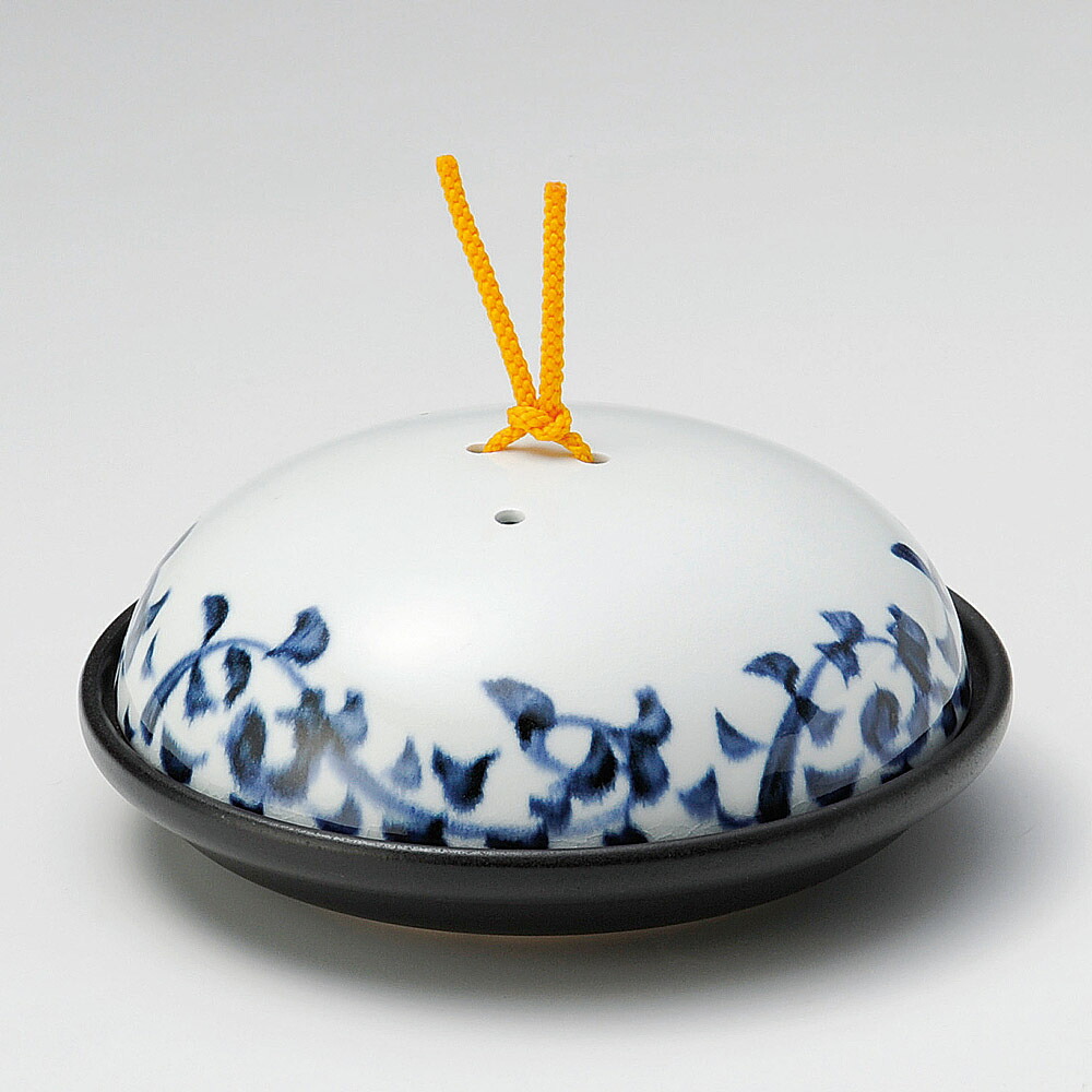 【1点販売/5点セット販売】蓋強化(直火OK) 染付タコ唐草陶板鍋（大） (18.5×7.7cm) UTSUWA[366-25-527] 日本製 KYOEI陶器市 代引不可 15,737円