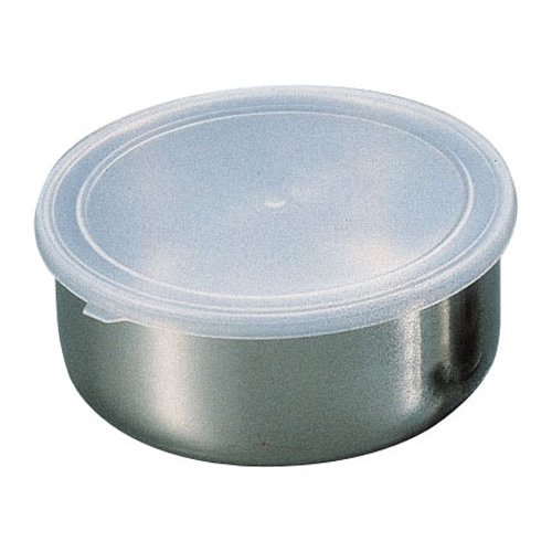 保存容器・キッチンポット ステンレス製 18-8　丸フリージング　中　φ145×H60mm　0.88L(1-0226-1902)画像