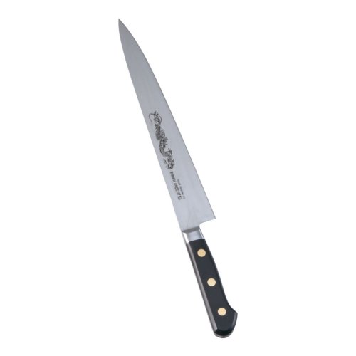 送料無料 包丁・ナイフ 龍彫刻入 ミソノ・スウェーデン鋼包丁 筋引(両刃)No.121M 24cm (1-0311-1201)|食器の通販 KYOEI