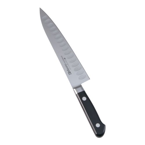 送料無料 包丁・ナイフ ミソノモリブデン鋼サーモン型包丁 牛刀サーモン（両刃）No.561　18cm (1-0312-1201)