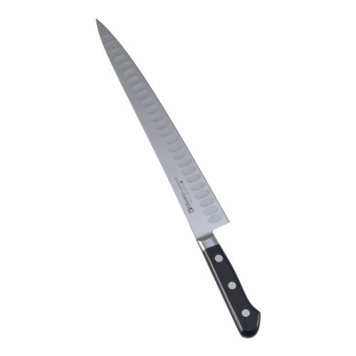送料無料 包丁・ナイフ ミソノモリブデン鋼サーモン包丁 筋引サーモン(両刃)No.529 27cm (8-0300-1302)