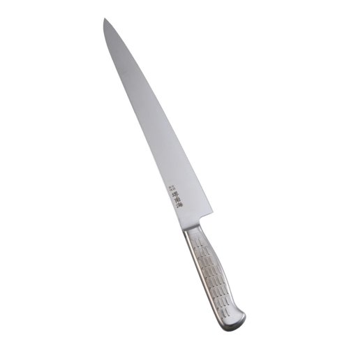 送料無料 包丁・ナイフ 堺　南海（オールステンレス一体型料理庖丁）　筋引（両刃）　AS-5　27cm　(1-0333-1502)