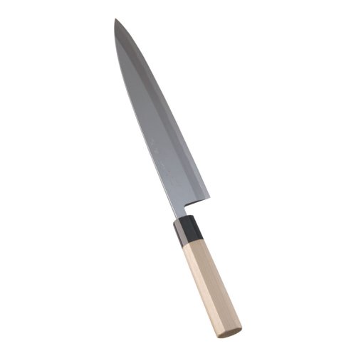 送料無料 包丁・ナイフ 堺實光　紋鍛　（青鋼） 身卸（片刃）包丁　27cm　(1-0299-0703)｜食器の通販 KYOEI