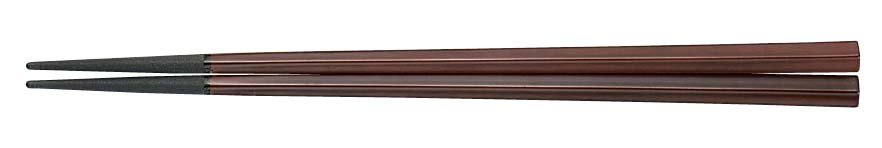 箸 22.7cm PBT樹脂製 PBT五角箸　(10膳入)　22.7cm　チーク(1-1860-1001)