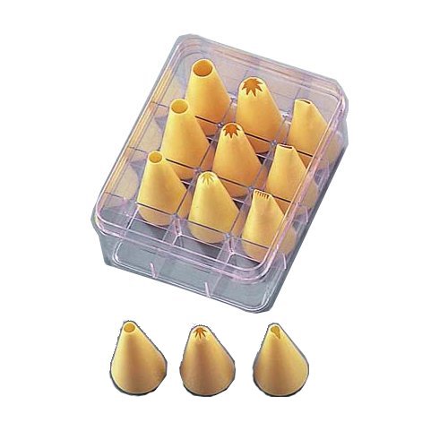 製菓用品・口金 お菓子作り・道具 サーモ　ケース入　口金セット　12ヶ入（ポリプロピレン）31893　(1-1057-2101)