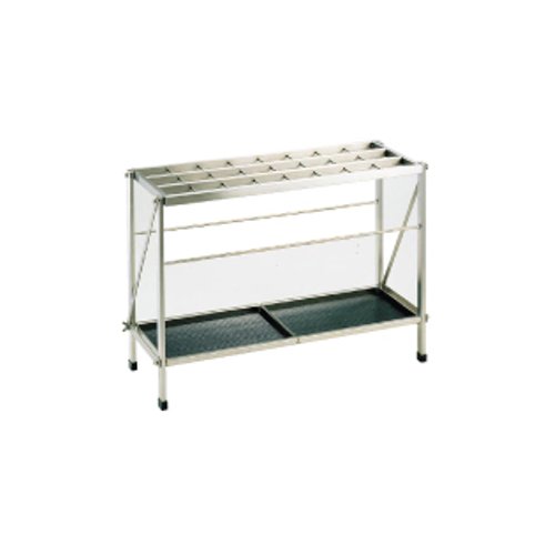 ！ 店舗備品 傘立て・雨天用品 24本立 Ω折りたたみ式 アンブラーS-24F (24本立) (1-2588-0101)
