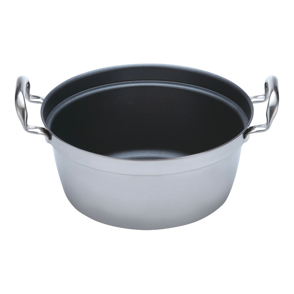 ［AEV1433］ ＳＡパワー・デンジ　円付鍋 ３３ｃｍ 4905001010255 ポイント5倍 遠藤商事 業務用 パワー・デンジ 円付鍋 33cm IH対応 ステンレス 日本