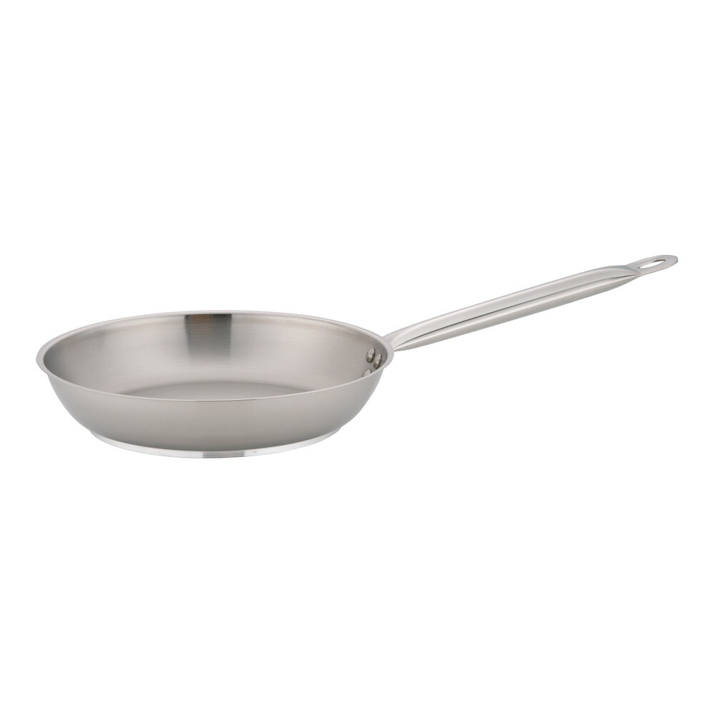 モービルプロINOX フライパン 28cm(5932.28) IH対応 電磁調理器OK 18-10ステンレス プロ仕様 業務用 フランス製 (1-0022-0701)