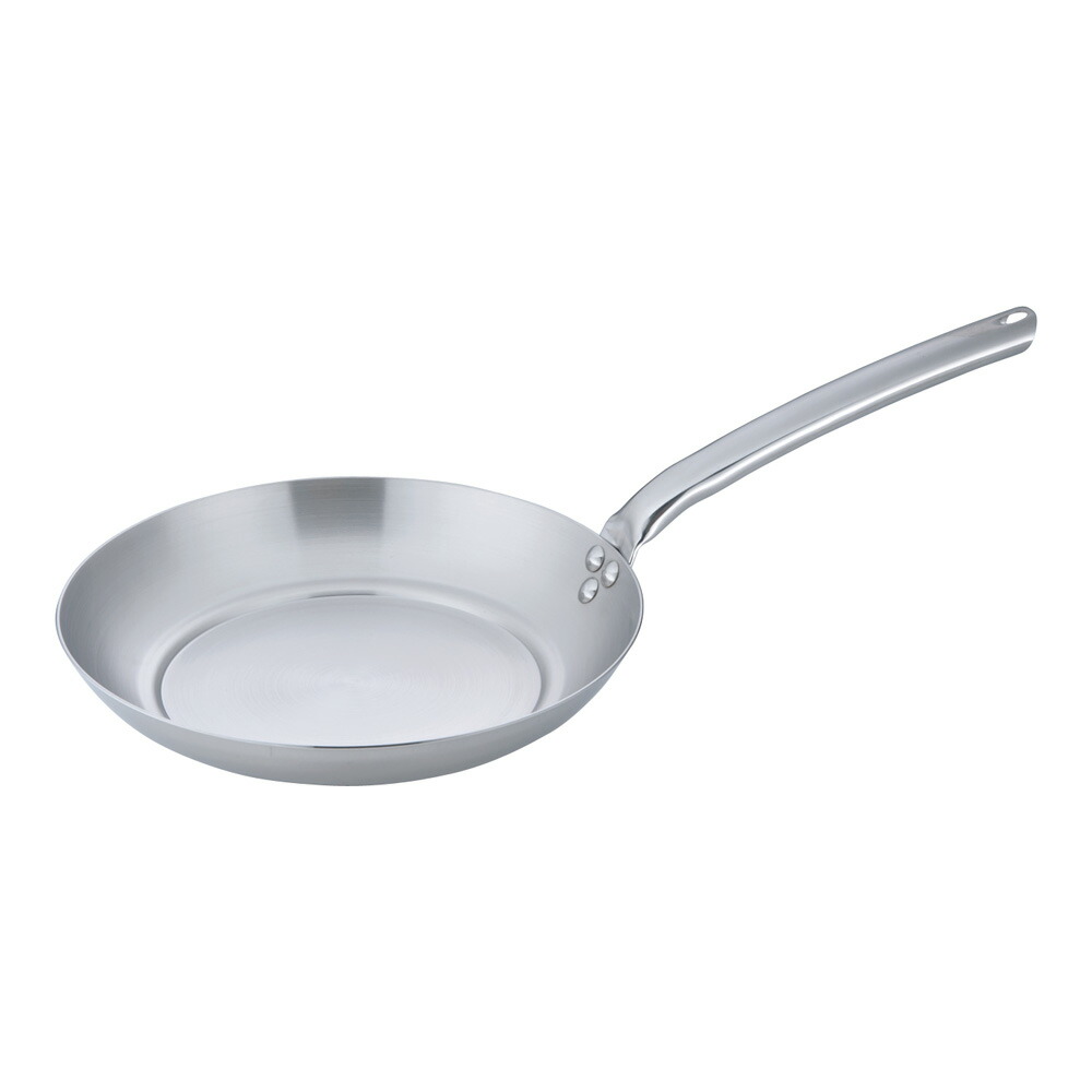 デバイヤー 18-10プライオリティ フライパン 30cm 3680-30 IH対応 電磁調理器OK 18-10ステンレス プロ仕様 業務用 (1-0022-1506)