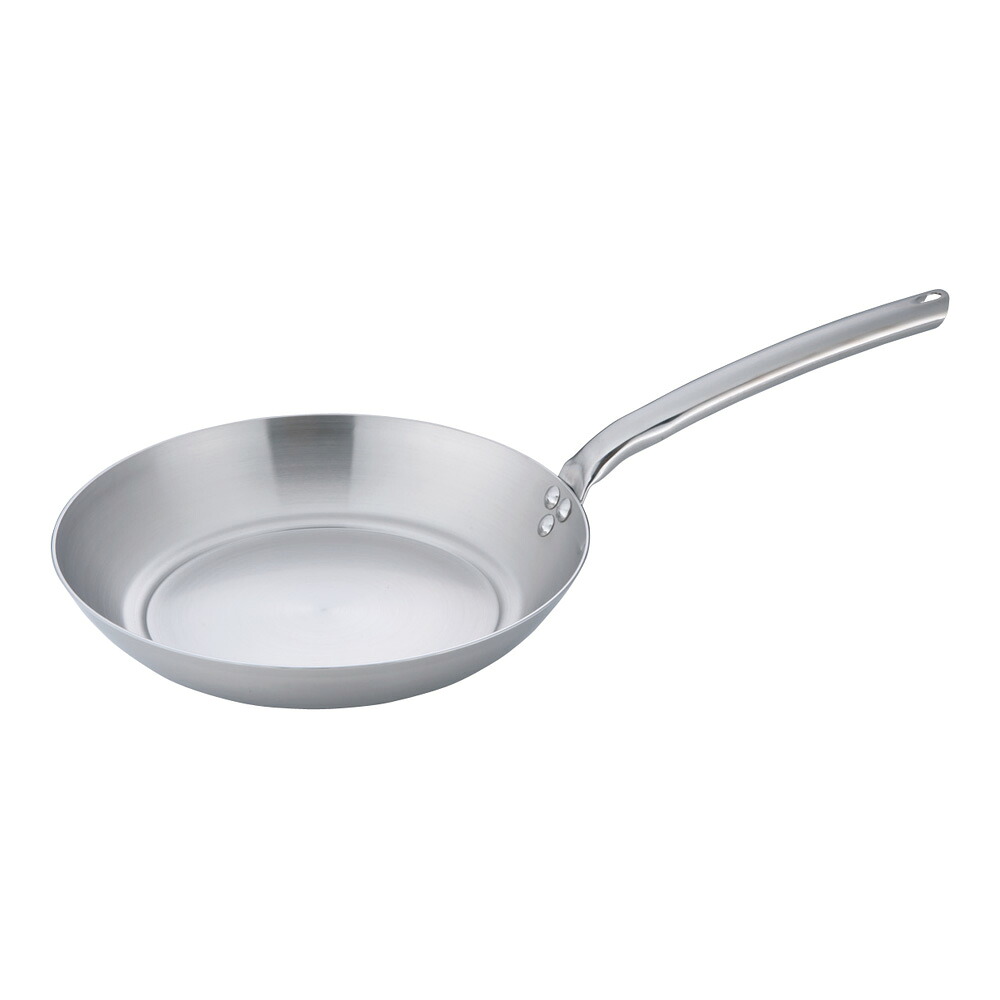 デバイヤー 18-10プライオリティ フライパン 32cm 3680-32 IH対応 電磁調理器OK 18-10ステンレス プロ仕様 業務用 (1-0022-1507)