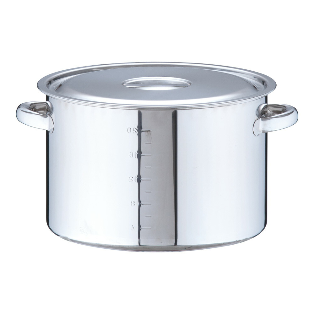 楽天市場】SA18-8ステンレス 寸胴鍋 30cm(目盛付) 給食 飲食店 大量