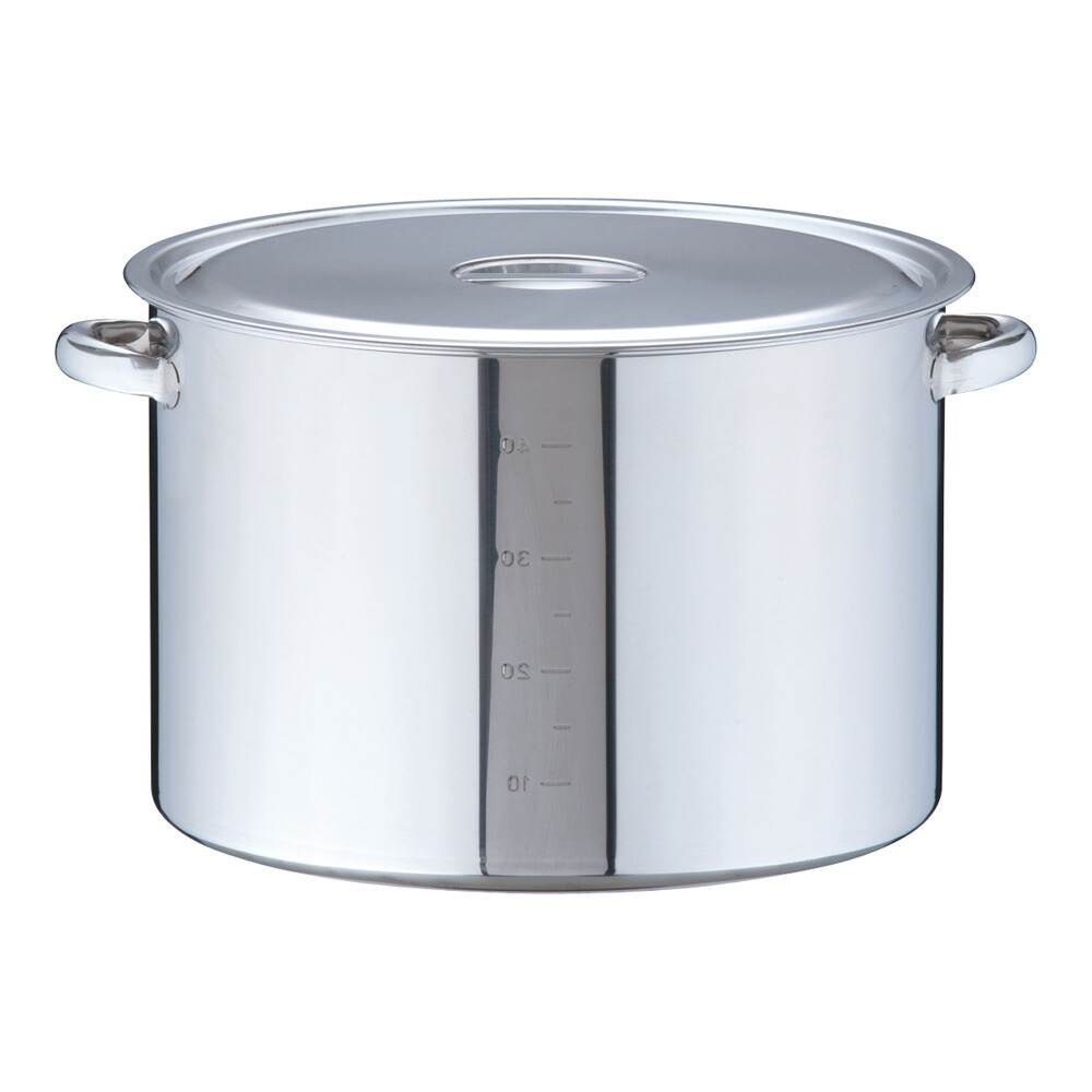 楽天市場】SA18-8ステンレス 寸胴鍋 30cm(目盛付) 給食 飲食店 大量