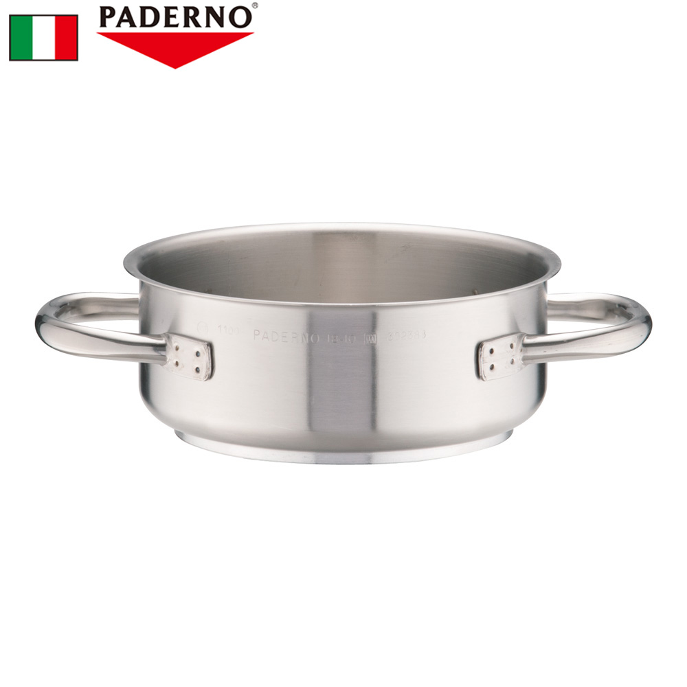 楽天市場】パデルノ 18-10片手深型鍋 (蓋無) 1006-18 ステンレス 18cm