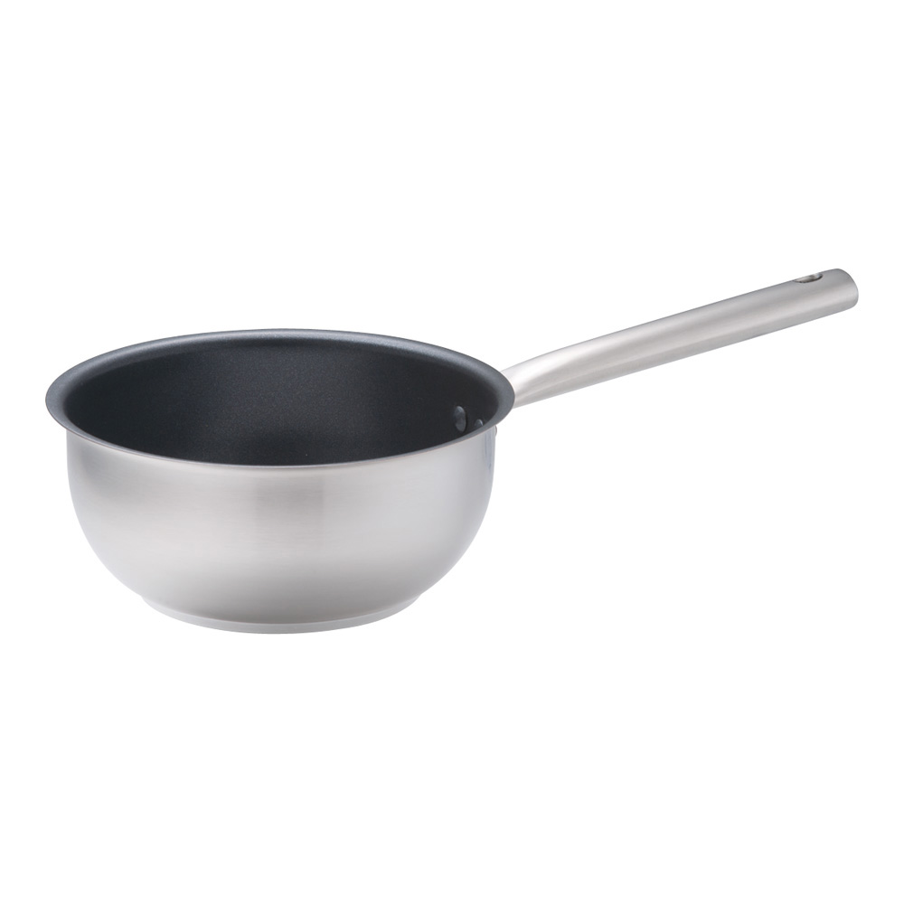 ムラノ インダクション テフロンセレクト ソテーパン 18cm MURANO 18-8ステンレス 業務用 プロ仕様 電磁調理器対応 テフロン加工 疲れにくい 深いフライパン 炒め鍋 調理用 IH対応 (1-0008-0401)