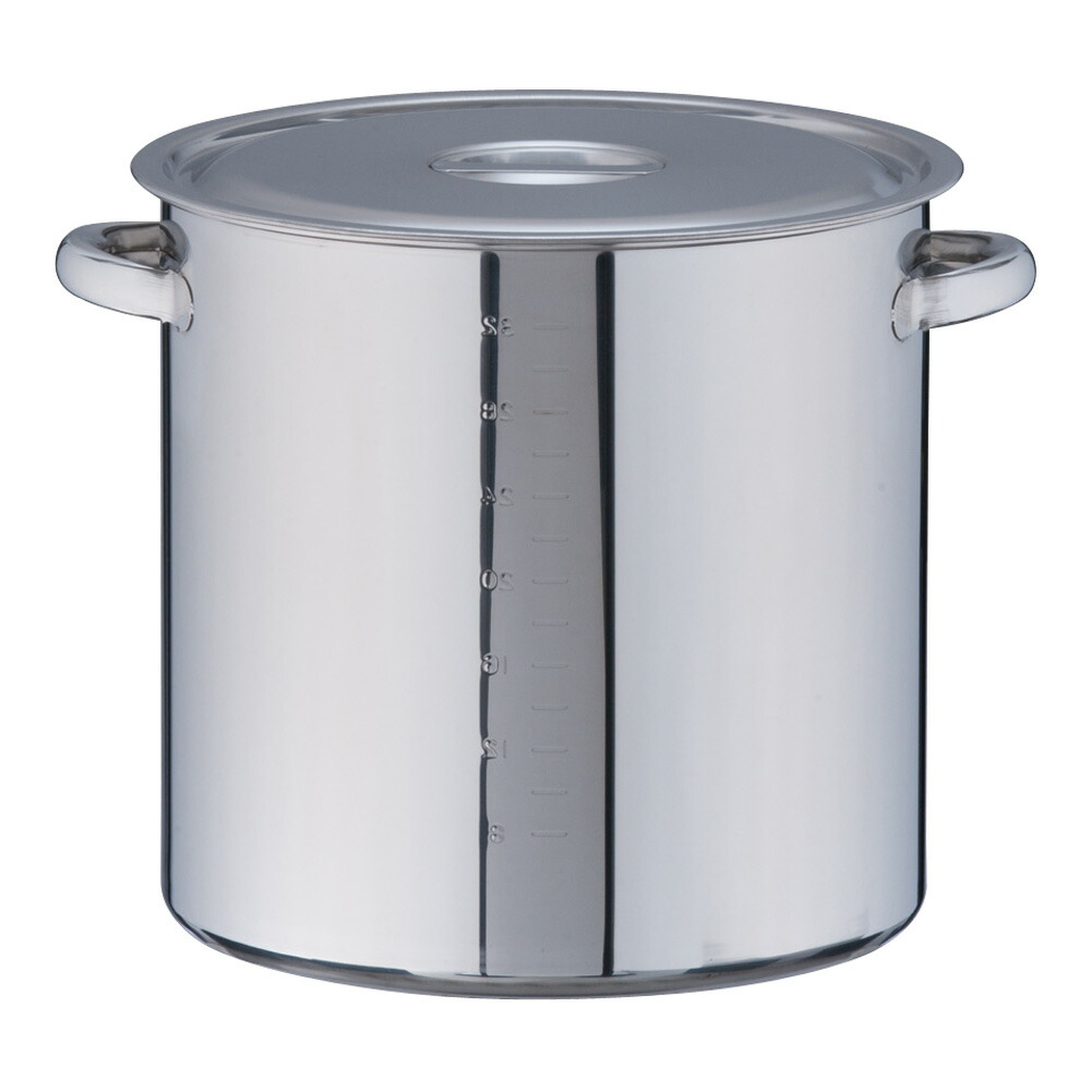 【美品】ステンレス製　寸胴　キッチンポット 30cm 18cm セット Amazon｜EBM 18-8 キッチンポット/寸胴鍋 20cm 板手付 シルバー