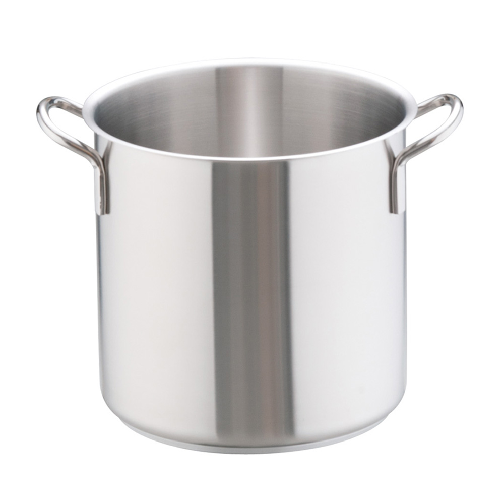 ムラノ インダクション18-8寸胴鍋 (蓋無)24cm MURANO 18-8ステンレス 業務用 プロ仕様 電磁調理器対応 なべ 調理用 IH対応 深鍋 スープ (1-0005-0103)｜食器の通販 KYOEI