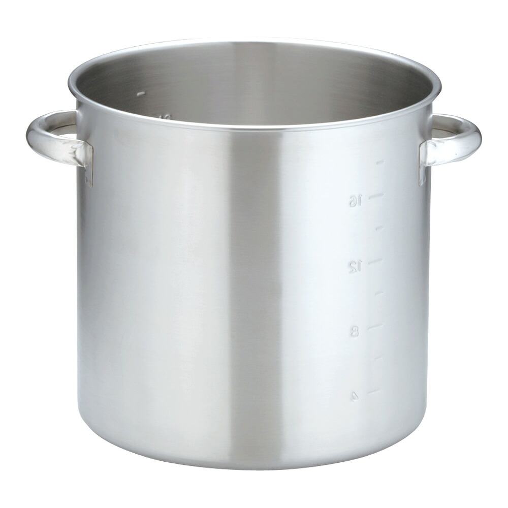 KO 19-0電磁対応寸胴鍋(蓋無) 30cm ステンレス NSSC180 業務用 プロ仕様 電磁調理器対応 なべ 調理用 IH対応 深鍋 煮込み スープ 高耐久性 軽量 特別な底押し加工 【ISF_TKG】(1-0018-0602)|食器の通販 KYOEI