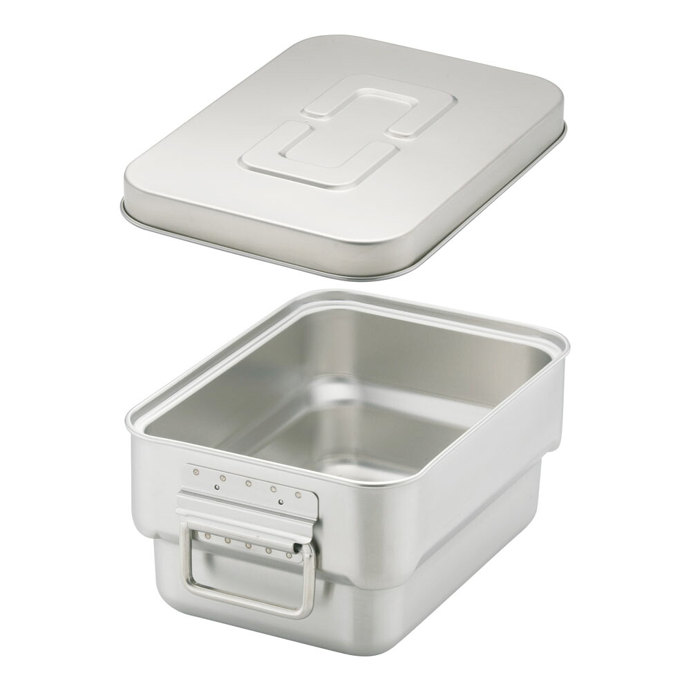 ステン マイルドボックスS 4L　SMB-04M　クリップなし 業務用 ステンレス製 オールステンレス角型二重食缶 コンテナ 厨房用品 (1-0148-0301) 37,566円