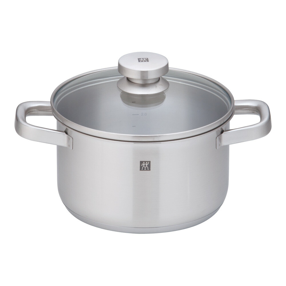 ツヴィリング ジョイ ストックポット　20cm　64043-200 　業務用 ステンレス製 IH対応 100V 200V 料理道具 (1-0053-0302)