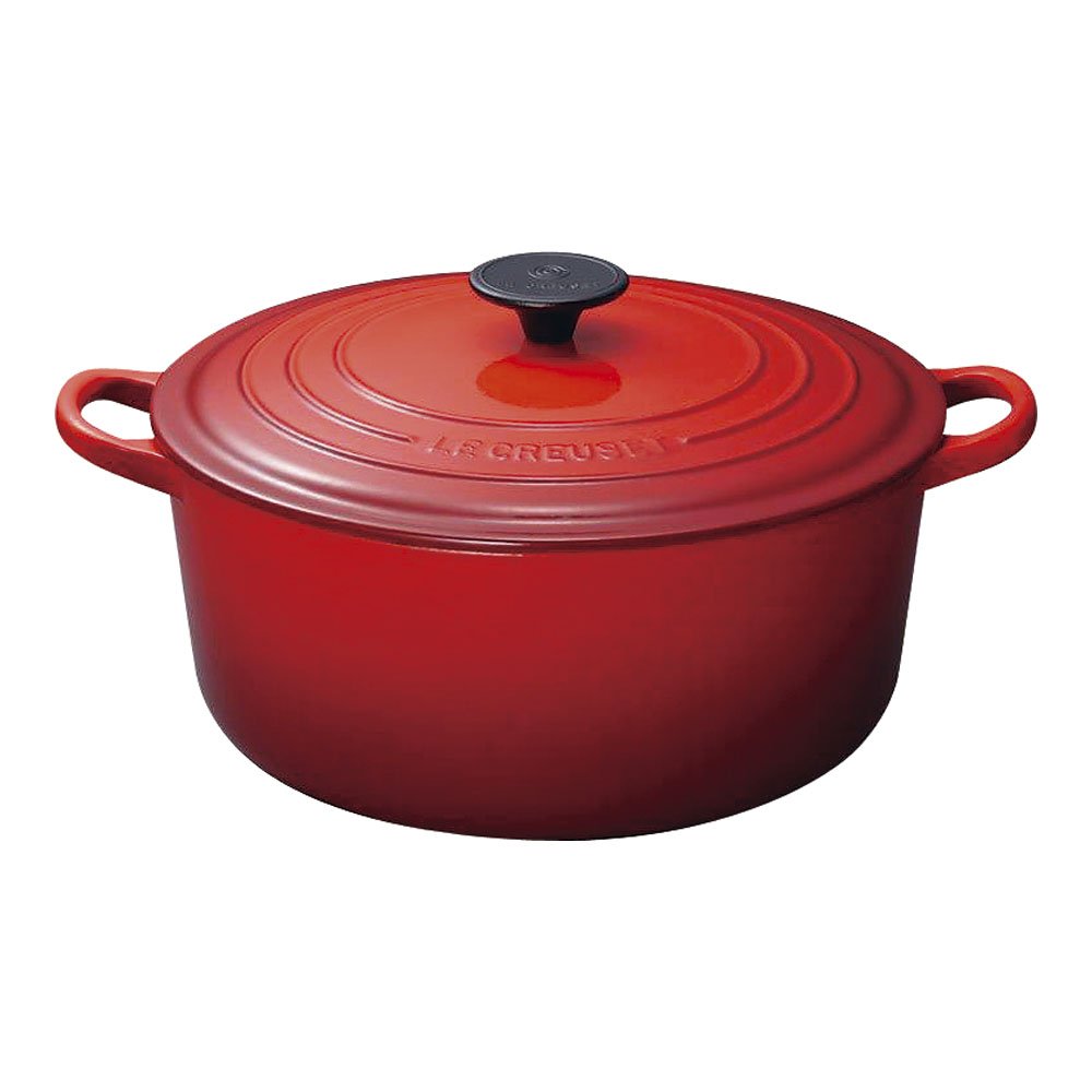 ル・クルーゼ ココット・ロンド 2501 28cm チェリーレッド 【LP_TKG】 LE CREUSET 鋳物ホーローウェア IH対応 ロングセラー どんな料理にも真価を発揮【直送DSF_TKG】 (1-0085-0120)|食器の通販 KYOEI