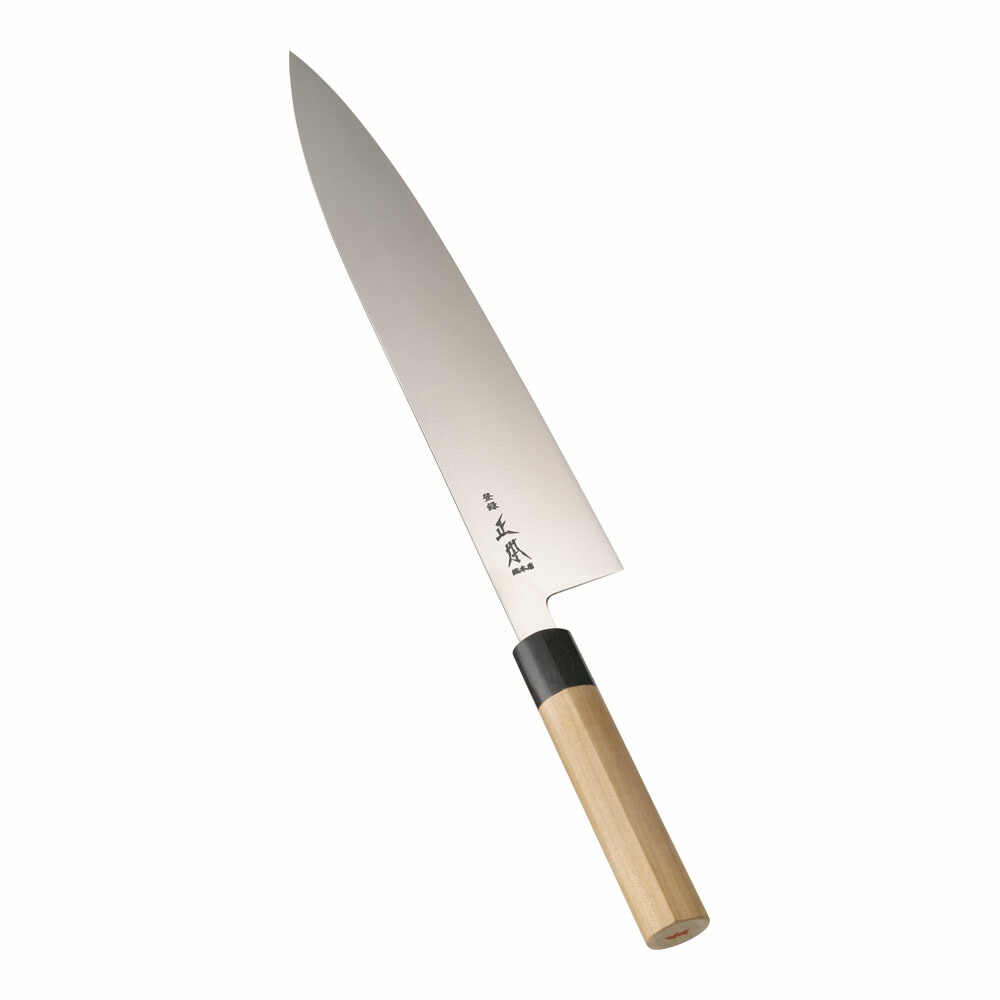 楽天市場】(大阪・堺製) 有楽 牛刀 180mm 34001 AEBL鋼 (ピュア