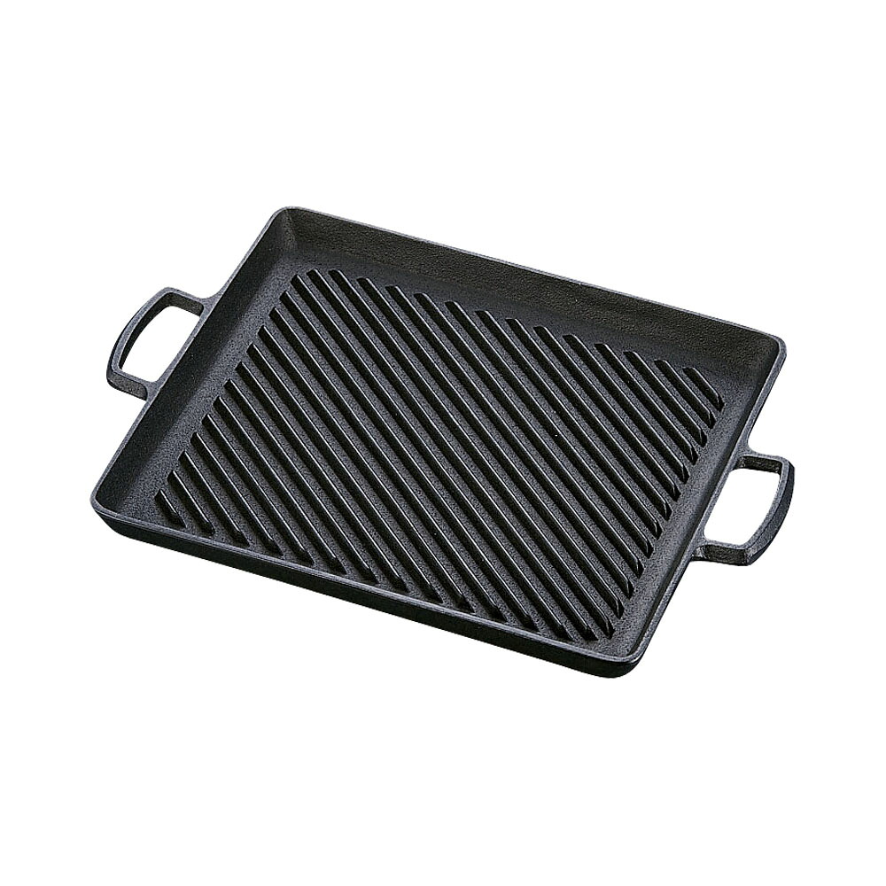 南部鉄 オイルプレートグリル　23-014 　グリルプレート グリルパン 焼肉 バーベキュー 鉄板焼 (1-0110-0501)