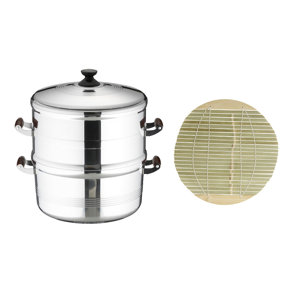 送料無料 アルミ長生セイロ（デラックス）一重　33cm (1-0412-0207)｜食器の通販 KYOEI