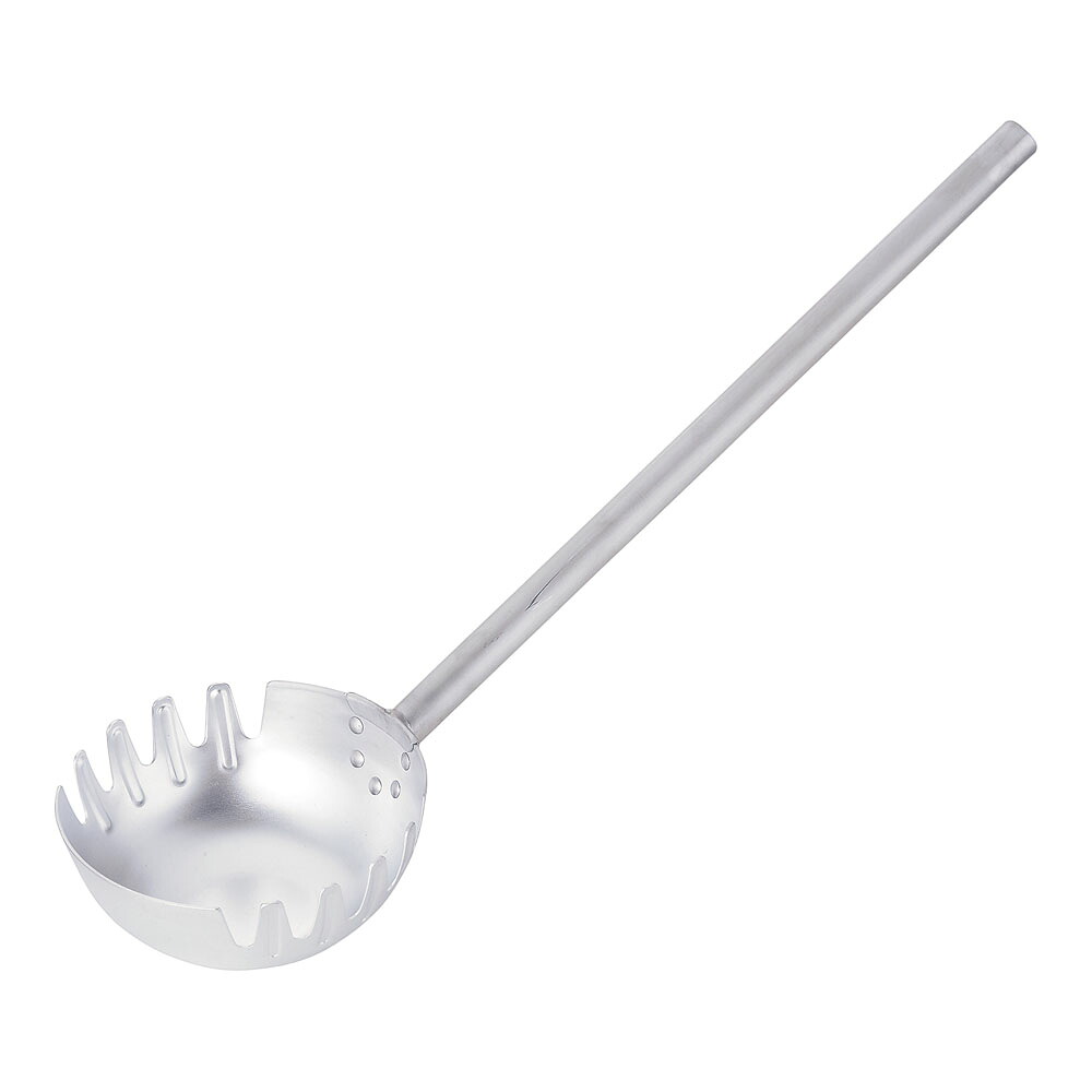 アルミ製麺ひしゃく(両口)　φ20cm&times;柄長50cm 給食道具 厨房用品 柄杓 手桶 【ISF_TKG】 (1-0199-0801)｜食器の通販 KYOEI
