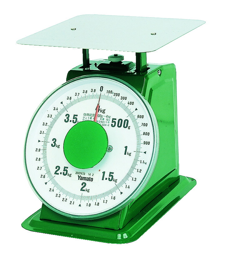 ハカリ ヤマト　上皿自動はかり「普及型」平皿付4kg(1-0607-0303)