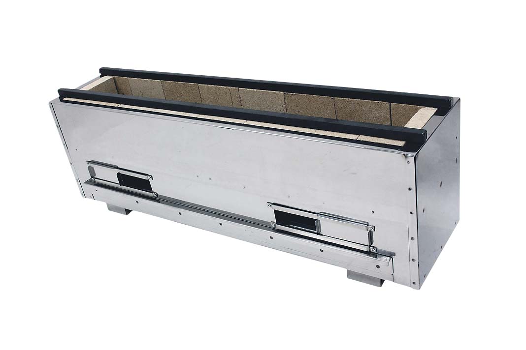 【代引・個人宅配送不可】送料無料 耐火レンガ木炭コンロ (幅120cm 奥行38.5cm) 組立式 耐火レンガ木炭コンロ 型式NST-12038 【直送DSF_TKG】(1-0772-0108)|食器の通販 KYOEI
