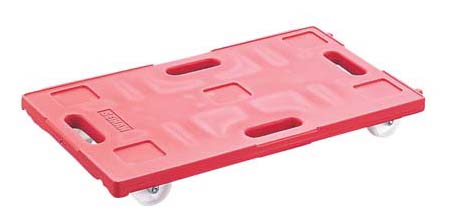 台車・カート ライトキャリー5　（680&times;400&times;H110mm）　レッド【ISF_TKG】(1-1260-0504)｜食器の通販 KYOEI