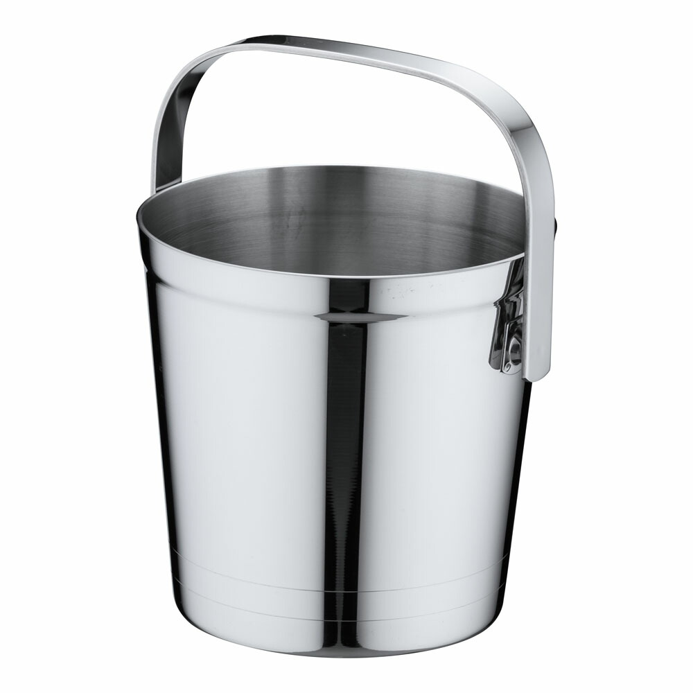 バー用品 アイスペール ステンレス製 (1.35L) UK 18-8 S型アイスペール 小 (1-1923-1302)