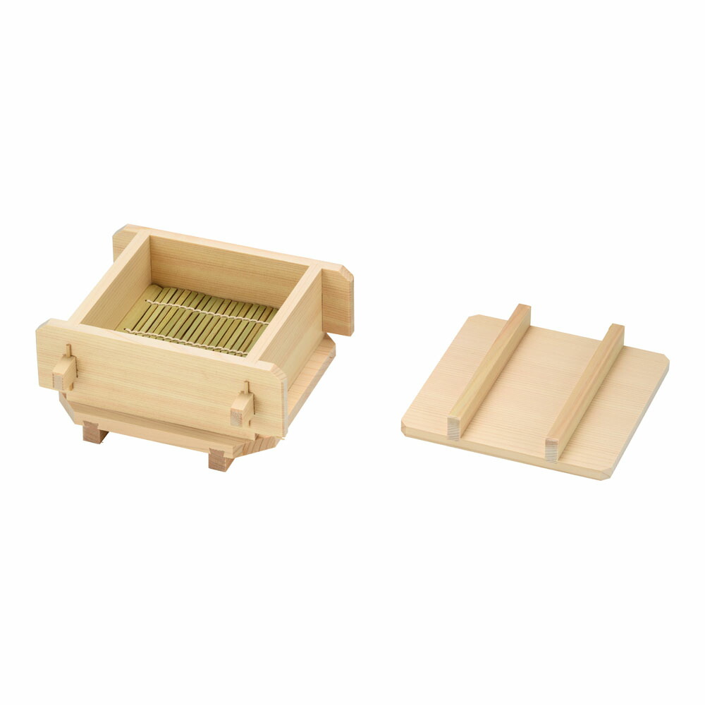 楽天市場】桧 角蒸ミニセイロセット 大(湯入れ付)【 セイロ 蒸籠