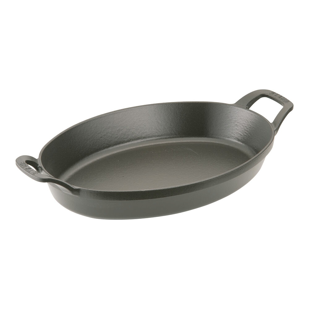 ストウブ オーバルスタッカブルディッシュ　32cm 黒 40509-342 (1-0076-0608)